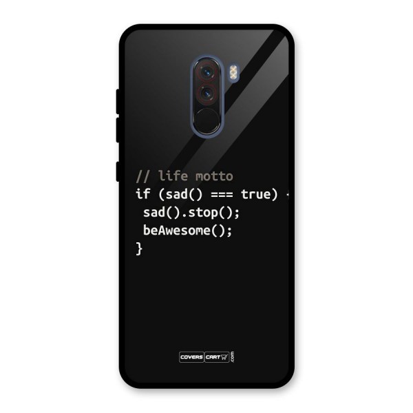 Programmers Life Glass Back Case for Poco F1