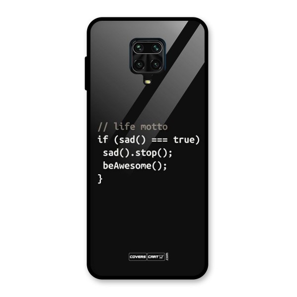 Programmers Life Glass Back Case for Redmi Note 9 Pro