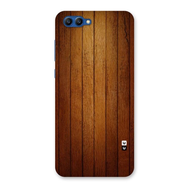 Proper Brown Wood Back Case for Honor View 10