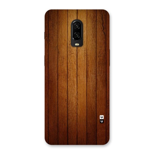 Proper Brown Wood Back Case for OnePlus 6T