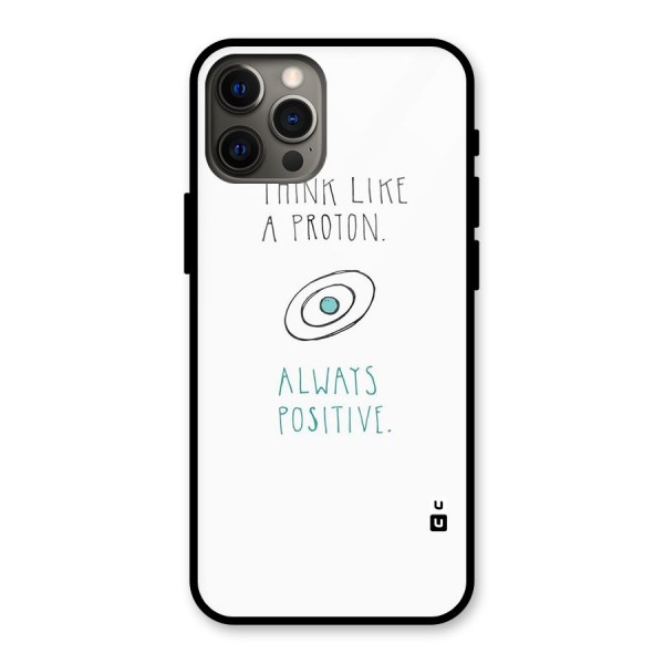 Proton Positive Glass Back Case for iPhone 12 Pro Max