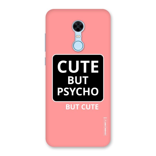 Psycho But Cute Back Case for Redmi Note 5