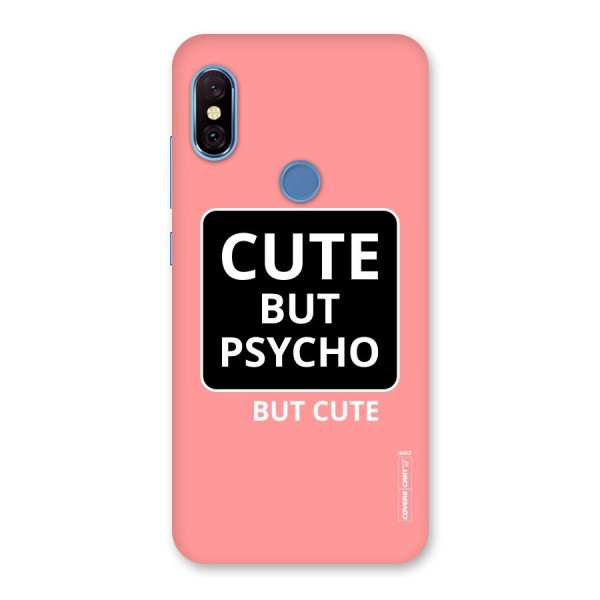 Psycho But Cute Back Case for Redmi Note 6 Pro