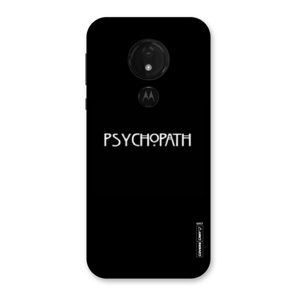 Psycopath Alert Back Case for Moto G7 Power