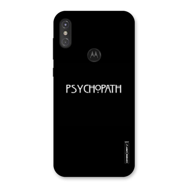 Psycopath Alert Back Case for Motorola One Power