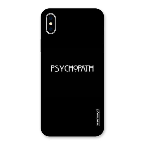 Psycopath Alert Back Case for iPhone XS