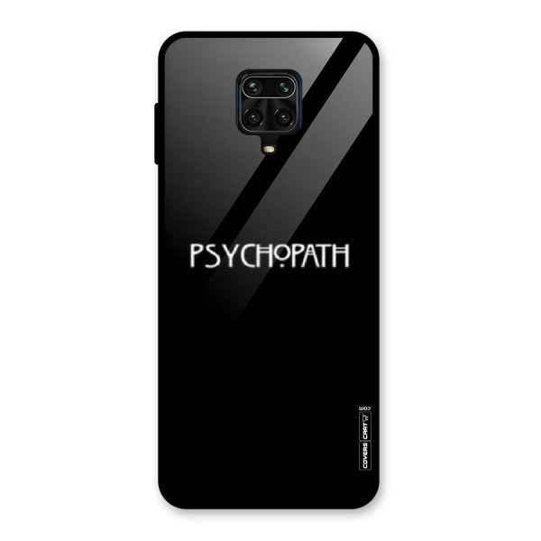 Psycopath Alert Glass Back Case for Redmi Note 9 Pro Max