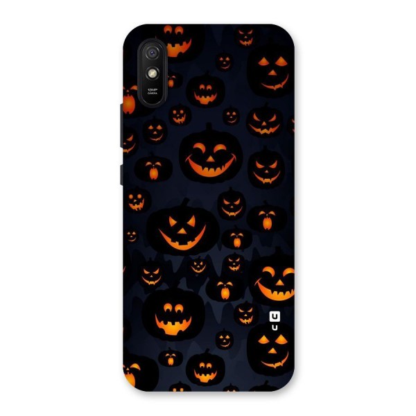 Pumpkin Smile Pattern Back Case for Redmi 9A