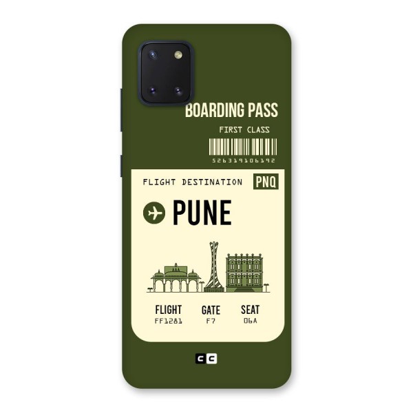 Pune Boarding Pass Back Case for Galaxy Note 10 Lite