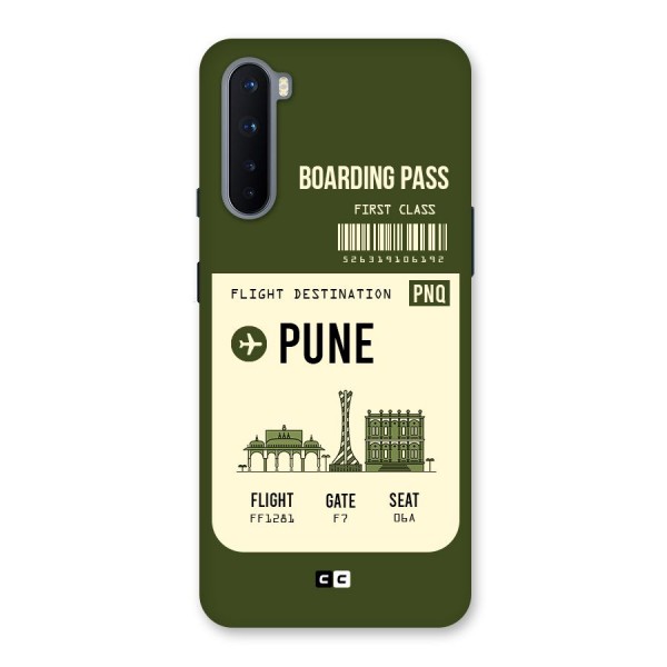 Pune Boarding Pass Back Case for OnePlus Nord