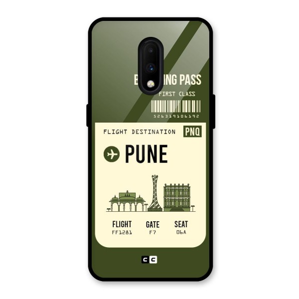 Pune Boarding Pass Glass Back Case for OnePlus 7