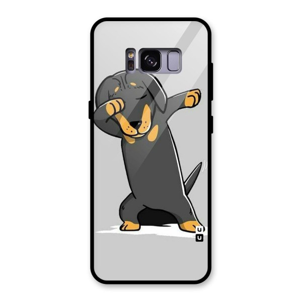 Puppy Dab Glass Back Case for Galaxy S8