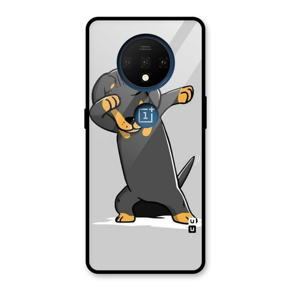 Puppy Dab Glass Back Case for OnePlus 7T