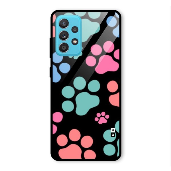 Puppy Paws Glass Back Case for Galaxy A52s 5G