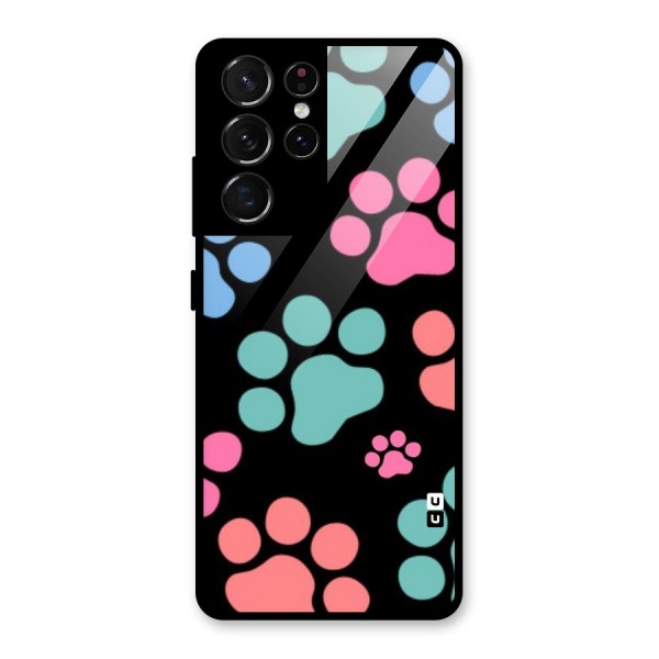Puppy Paws Glass Back Case for Galaxy S21 Ultra 5G