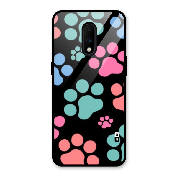 Puppy Paws Glass Back Case for OnePlus 7