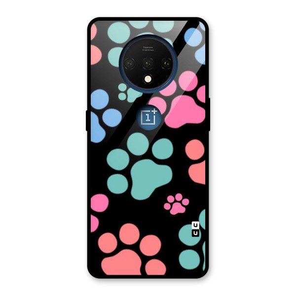 Puppy Paws Glass Back Case for OnePlus 7T