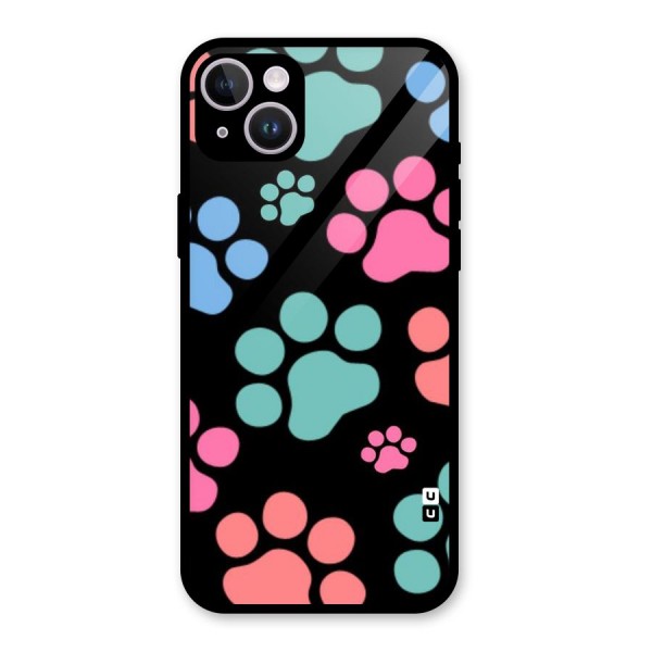 Puppy Paws Glass Back Case for iPhone 14 Plus