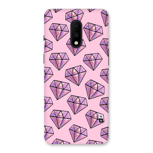 Purple Diamond Designs Back Case for OnePlus 7