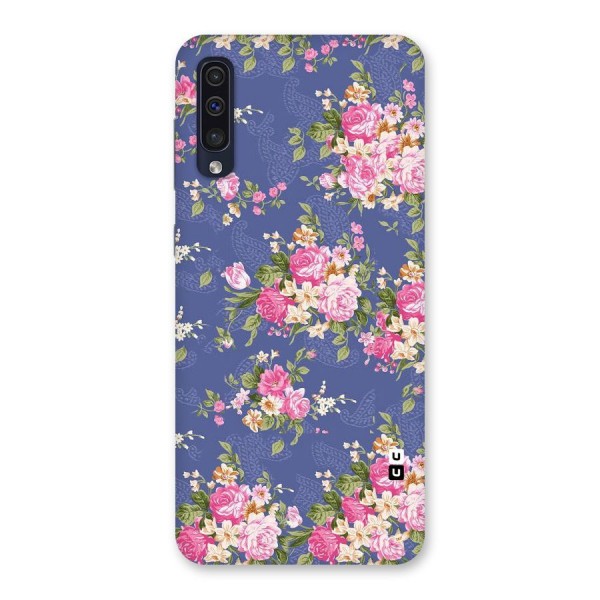 Purple Pink Floral Back Case for Galaxy A50