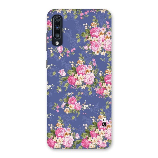 Purple Pink Floral Back Case for Galaxy A70