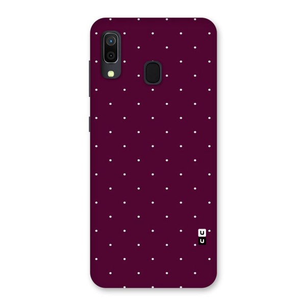 Purple Polka Back Case for Galaxy A30