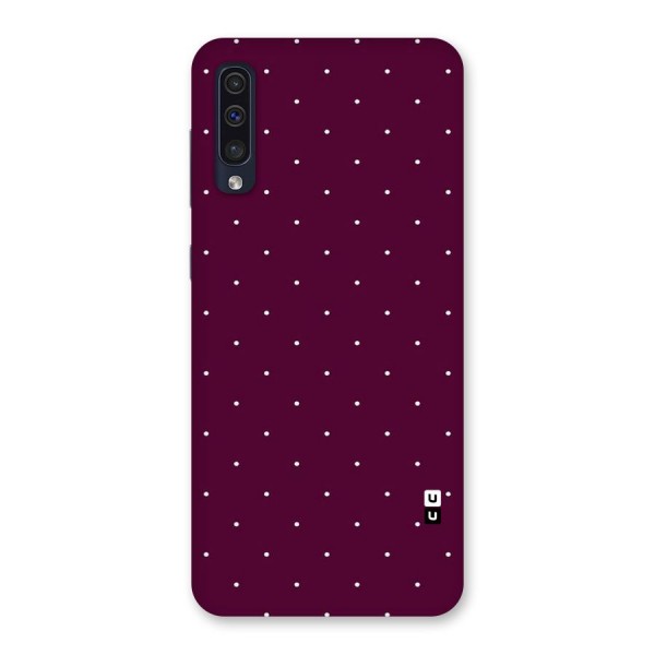 Purple Polka Back Case for Galaxy A50