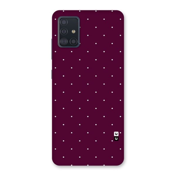 Purple Polka Back Case for Galaxy A51