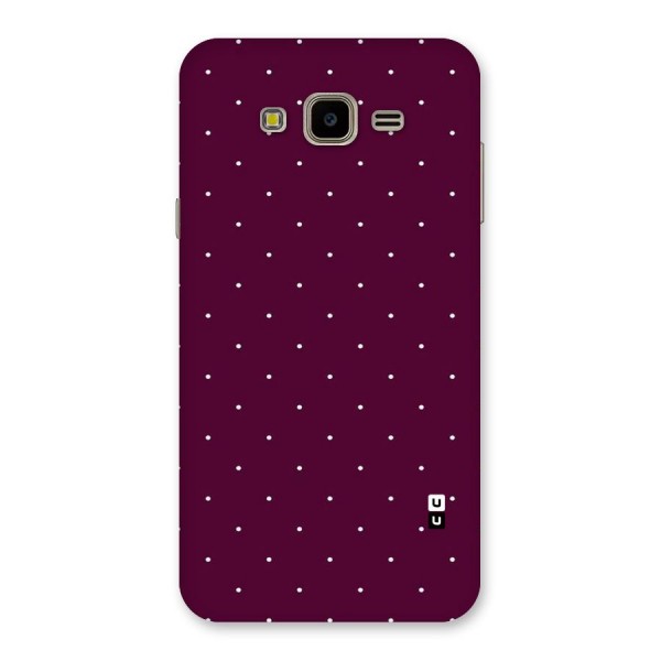 Purple Polka Back Case for Galaxy J7 Nxt
