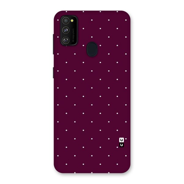 Purple Polka Back Case for Galaxy M21