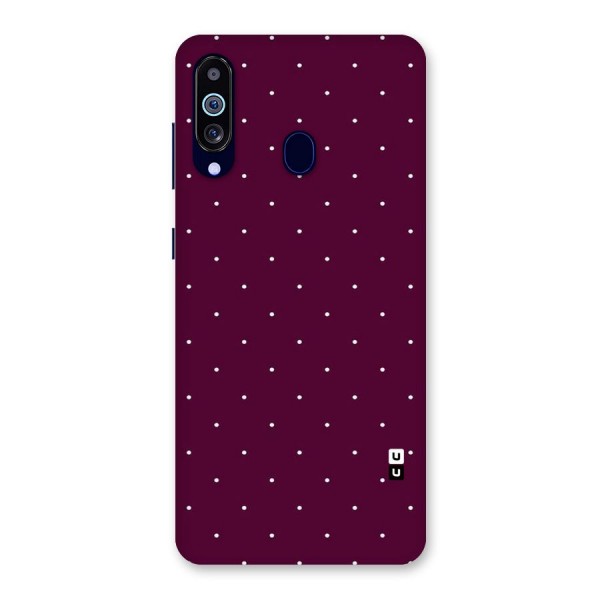 Purple Polka Back Case for Galaxy M40