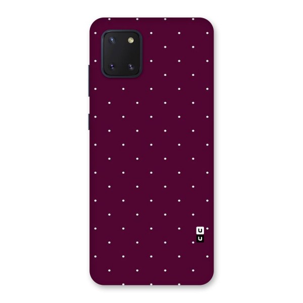 Purple Polka Back Case for Galaxy Note 10 Lite