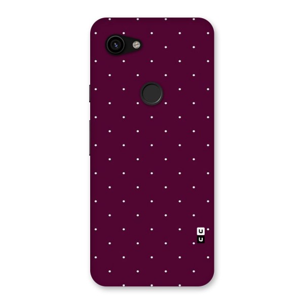 Purple Polka Back Case for Google Pixel 3a