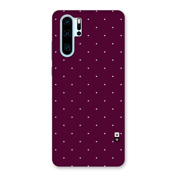 Purple Polka Back Case for Huawei P30 Pro