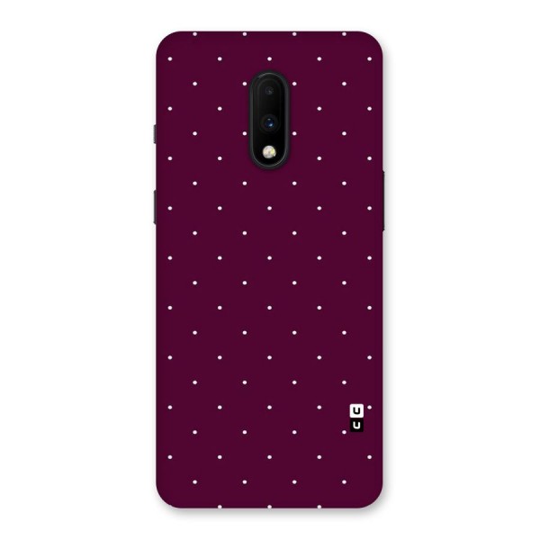 Purple Polka Back Case for OnePlus 7