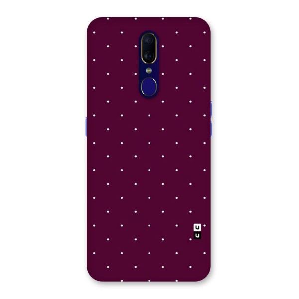 Purple Polka Back Case for Oppo A9