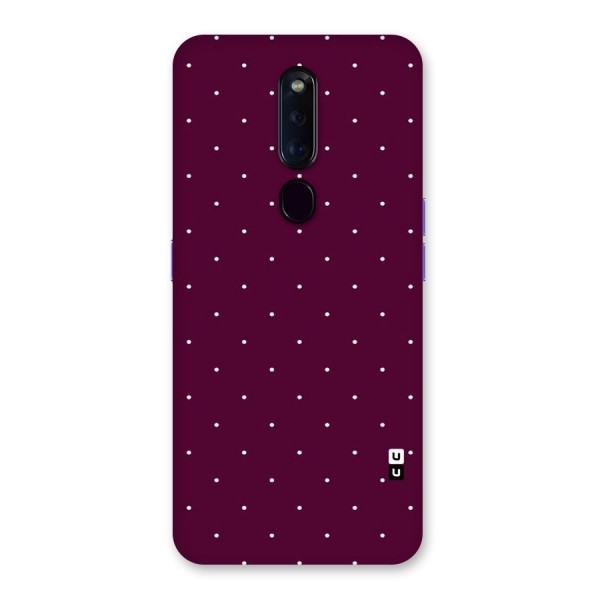 Purple Polka Back Case for Oppo F11 Pro