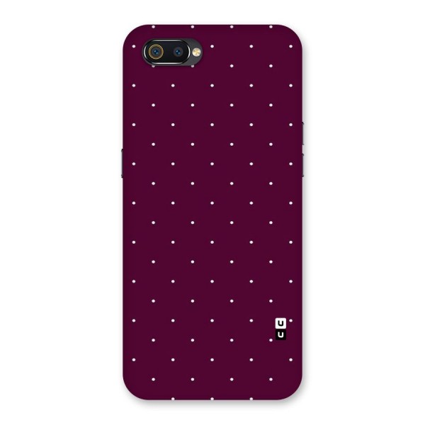 Purple Polka Back Case for Realme C2