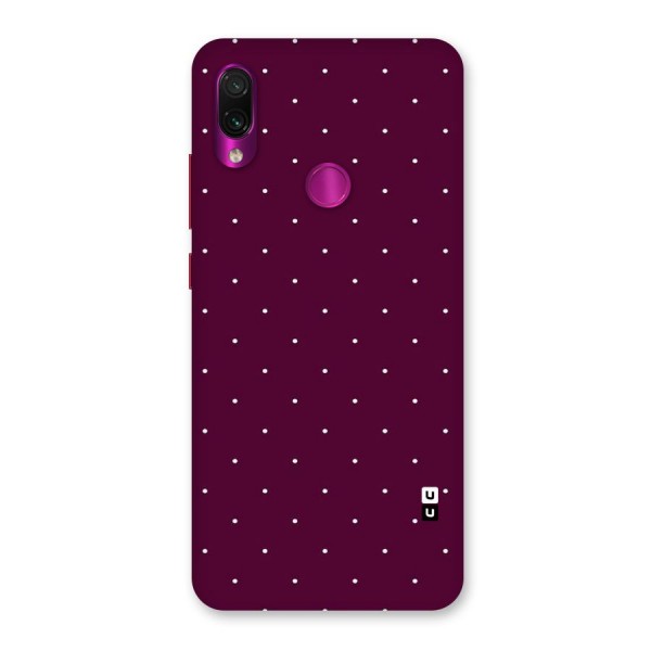 Purple Polka Back Case for Redmi Note 7 Pro