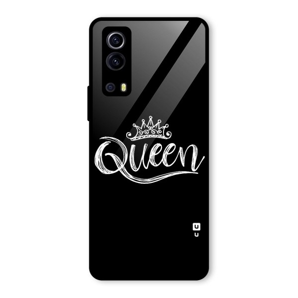 Queen Crown Glass Back Case for Vivo iQOO Z3