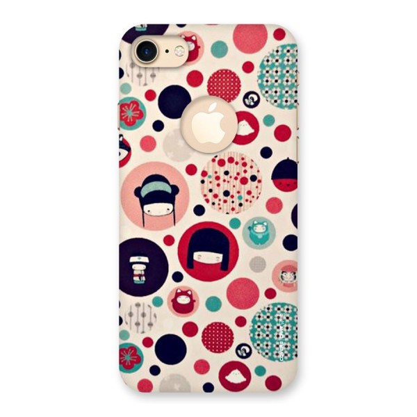 Quirky Back Case for iPhone 7 Logo Cut