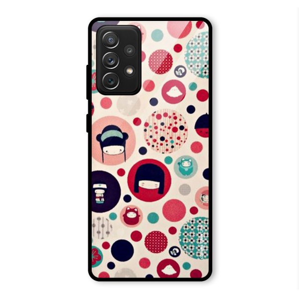 Quirky Glass Back Case for Galaxy A72