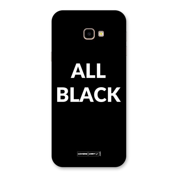 Raftaar All Black Back Case for Galaxy J4 Plus