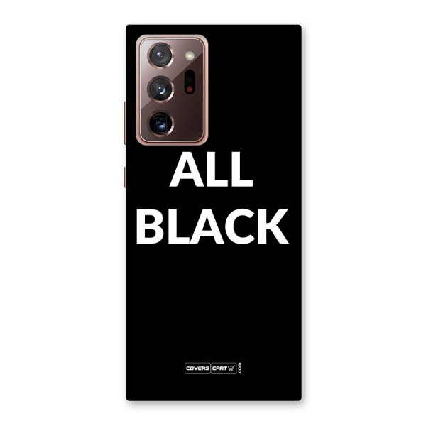 Raftaar All Black Back Case for Galaxy Note 20 Ultra