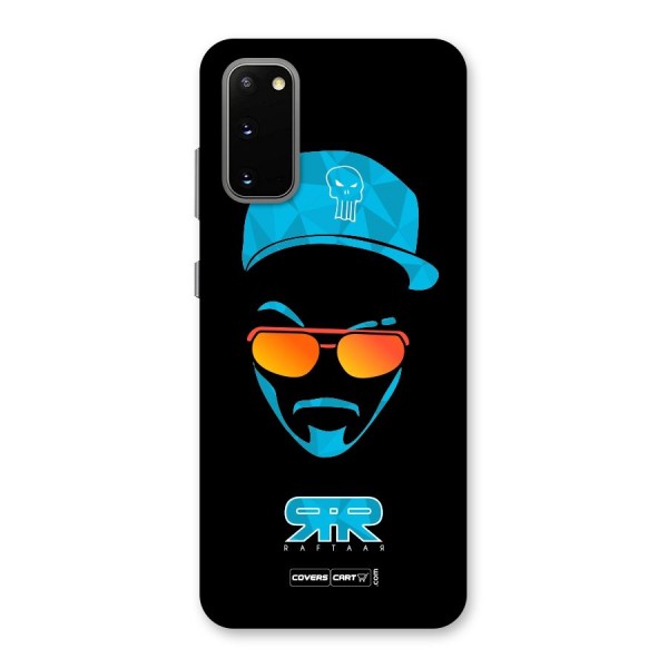 Raftaar Black and Blue Back Case for Galaxy S20