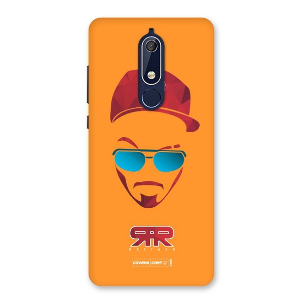Raftaar Orange Back Case for Nokia 5.1
