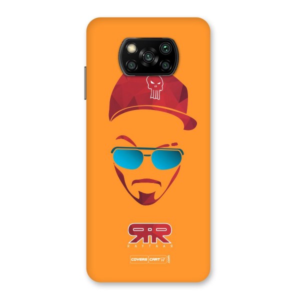 Raftaar Orange Back Case for Poco X3