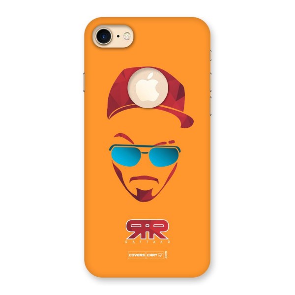Raftaar Orange Back Case for iPhone 8 Logo Cut