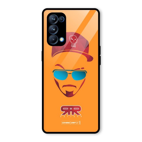 Raftaar Orange Glass Back Case for Oppo Reno5 Pro 5G