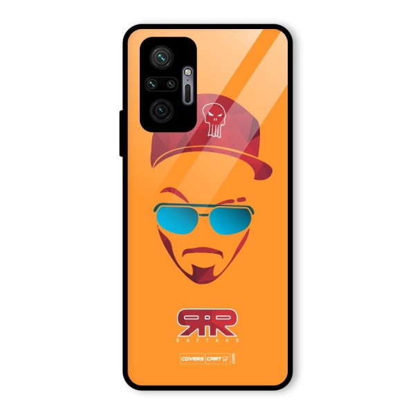 Raftaar Orange Glass Back Case for Redmi Note 10 Pro